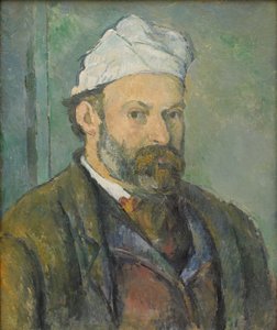 Portræt af kunstneren med den hvide kasket af Paul Cézanne