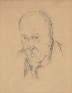 Selvportræt [recto] af Paul Cézanne