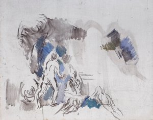 Skitse af badende af Paul Cézanne