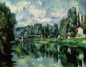 The Banks of the Marne at Creteil, ca. 1888 (olie på lærred) af Paul Cézanne