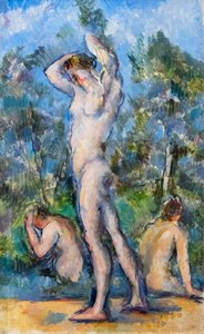 Badet af Paul Cezanne