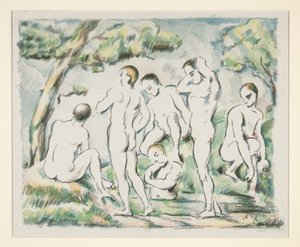 De badende (lille version) af Paul Cézanne