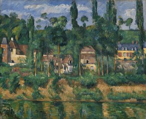 Chateau de Medan, ca. 1880 (olie på lærred) af Paul Cézanne