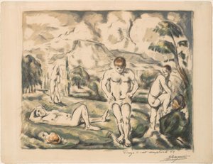 De store badende (Les Baigneurs) af Paul Cézanne