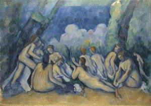 De store badende, ca. 1900-05 (olie på lærred) af Paul Cézanne