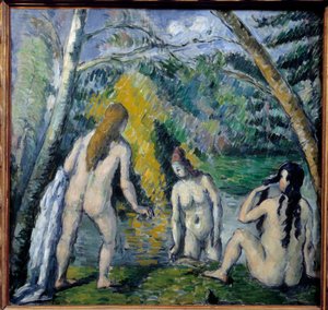 Tre badende af Paul Cezanne (1839-1906). 1879 af Paul Cézanne