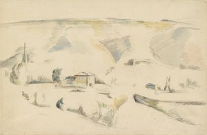 Udsigt over en dal, slutningen af det 19. århundrede af Paul Cézanne