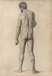 Akademisk nøgen, set bagfra, 1862