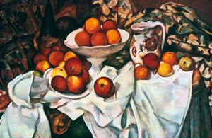 Æbler og appelsiner, 1895-1900 af Paul Cézanne