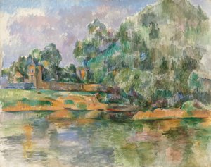 Seinebredden ved Médan, ca. 18851890. af Paul Cézanne
