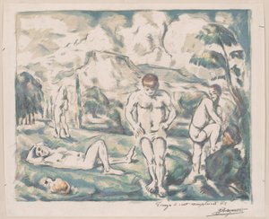Badende af Paul Cézanne