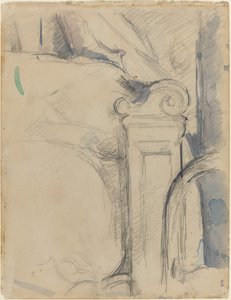 Sengestolpe [verso] af Paul Cézanne