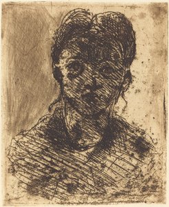 Buste af en pige af Paul Cézanne