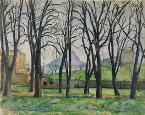Kastanjetræer på Jas de Bouffan af Paul Cézanne