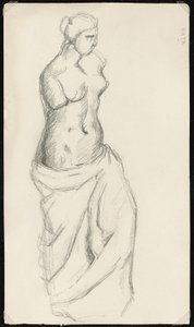 Fra det antikke: Venus de Milo, c.1872-73 af Paul Cézanne