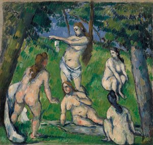 Fem Badende af Paul Cézanne