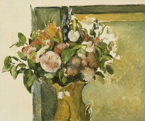 Blomster i en vase af Paul Cézanne