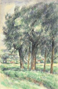 Gruppe af træer, 1877-80 af Paul Cézanne