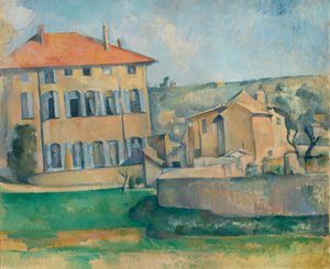 Hus i Aix af Paul Cézanne