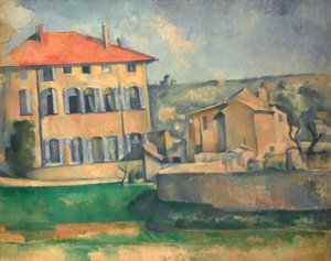Hus i Aix af Paul Cézanne