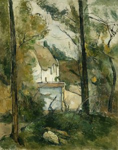 Hus i træerne, Auvers; House In The Trees, Auvers, 1879 af Paul Cézanne