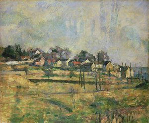 Landskab, c.1873-77 af Paul Cézanne