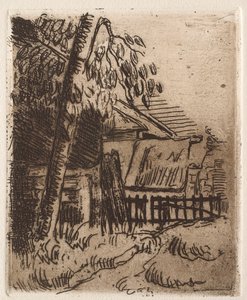 Landskab i Auvers, 1873 af Paul Cézanne