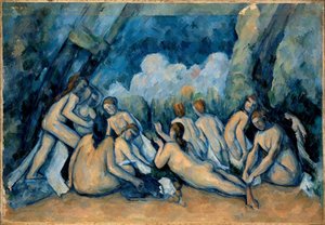 De store badegæster af Paul Cézanne