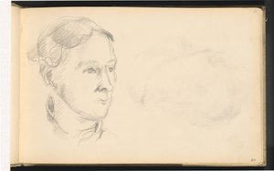 Madame Cezanne af Paul Cézanne