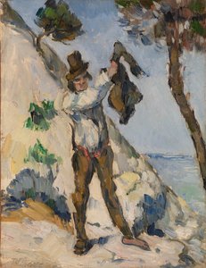 Mand med jakke af Paul Cézanne