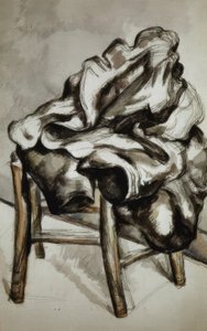 Frakke på en stol af Paul Cézanne