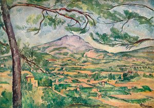 Mont Sainte-Victoire med stor fyrretræ, c1887. af Paul Cézanne