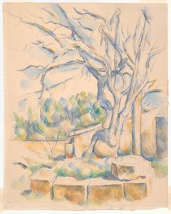 Pistacietræ på Château Noir af Paul Cézanne