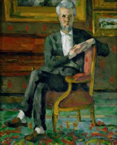 Portræt af Chocquet af Paul Cézanne