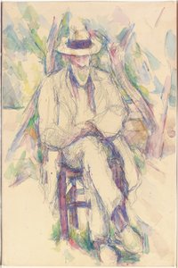 Portræt af Vallier, 1904-06 af Paul Cézanne