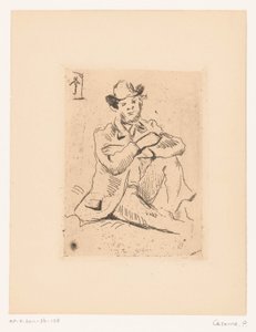 Portræt af Armand Guillaumin af Paul Cézanne