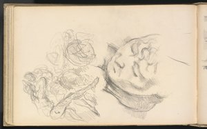 Studier inklusive Madame Cézanne af Paul Cézanne