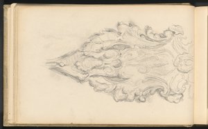 Studie af et dekorativt ornament af Paul Cézanne