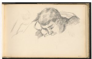 Kunstnerens søn læser af Paul Cézanne