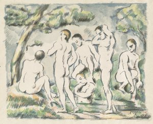 De badende (lille tallerken) af Paul Cézanne
