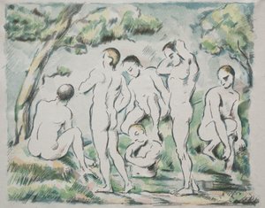 De badende, 1897. af Paul Cézanne