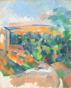 Svinget på vejen af Paul Cézanne