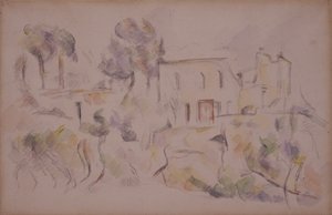 The Coach House (The Shed at Château Noir) af Paul Cézanne