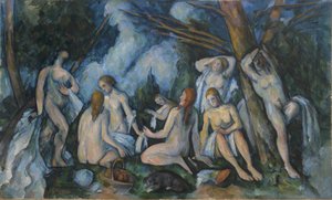 De store Badegæster af Paul Cézanne