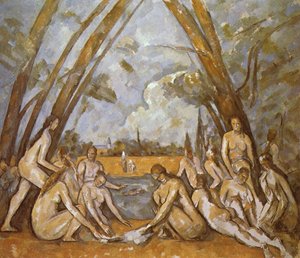 De store badegæster af Paul Cézanne