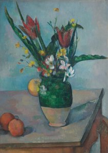 Vasen med tulipaner af Paul Cézanne