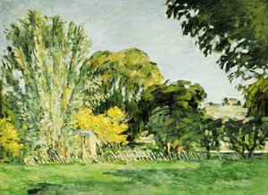 Træer ved Jas de Bouffan af Paul Cézanne