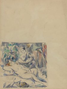 Vågner op [verso] af Paul Cézanne