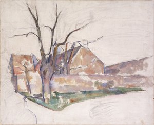 Vinterlandskab, c.1885 af Paul Cézanne