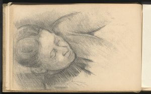 Kvinde, der læner sig frem af Paul Cézanne